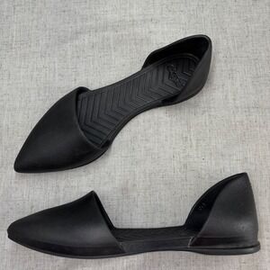Native Audrey Flats Black Slip On Women's Size 9 D'Orsay